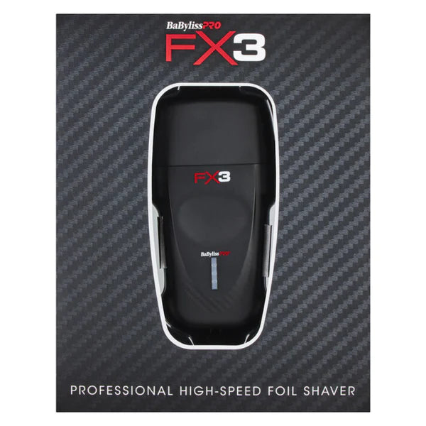 BabylissPRO FX3 Professional High Speed Foil Shaver - Black