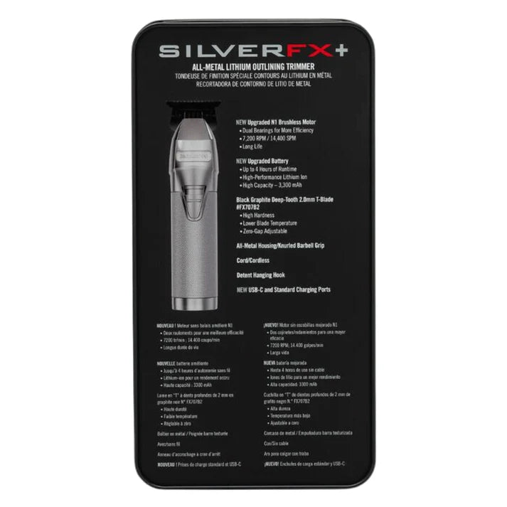 BaBylissPRO SilverFX+ All-Metal Lithium Trimmer