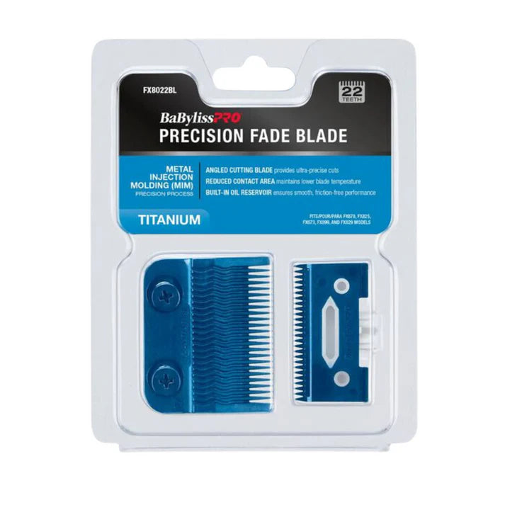 BaBylissPRO - Blue Titanium Metal-Injection Molded Precision Fade Blade FX8027BL