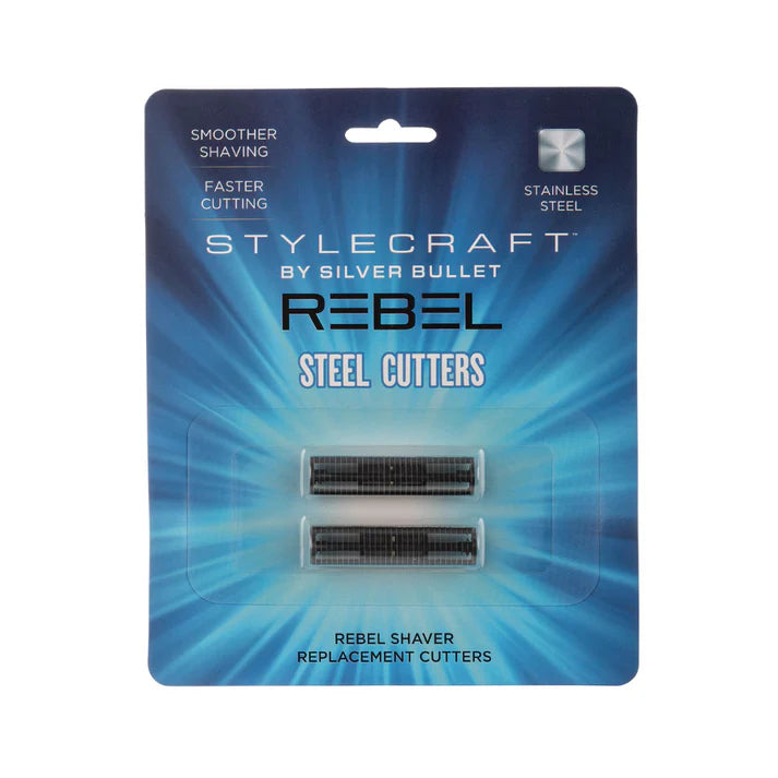 StyleCraft by Silver Bullet Rebel Shaver Replacement Steel Cutters