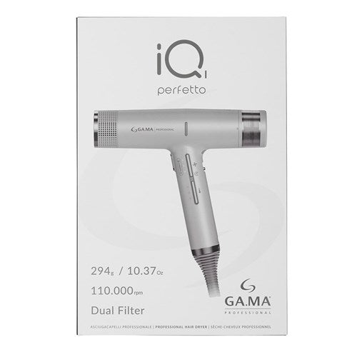 Gama Professional IQ1 Perfetto Hair Dryer - Silver