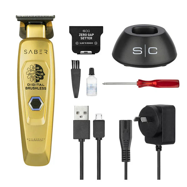 Stylecraft Saber T - Trimmer and Uno 2.0 Single Foil Shaver - Red