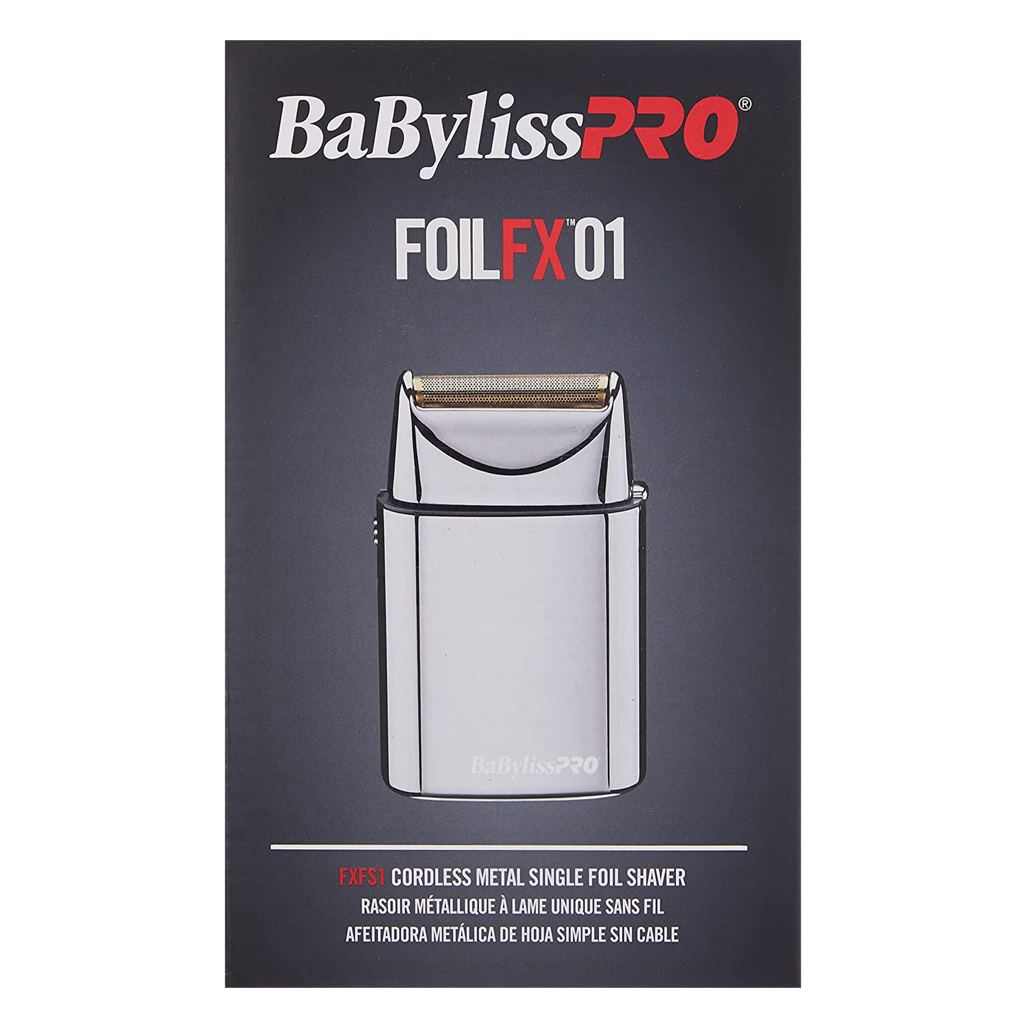 BabylissPRO FoilFX01 Silver Metal Single Foil Shaver