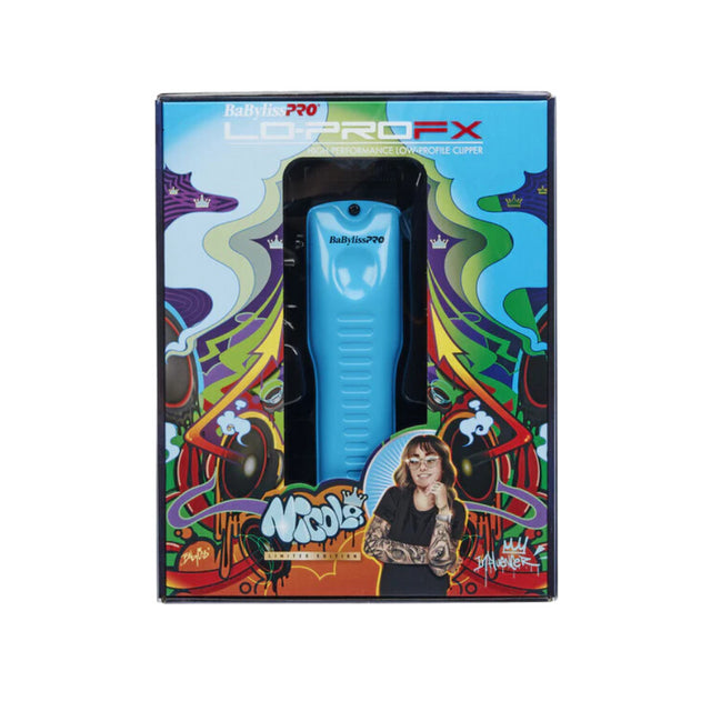BabylissPRO LO-PROFX Cordless Clipper - Blue Limited Edition Influencer Collection - Nicole Renae