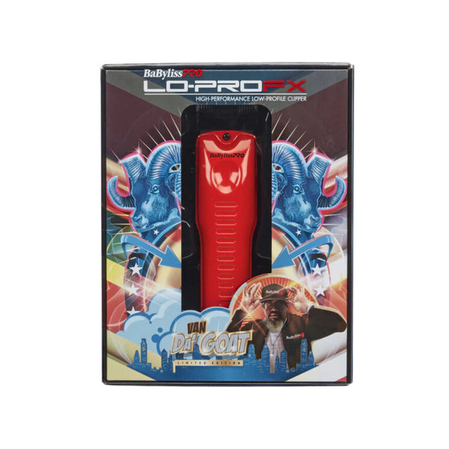 BabylissPRO LO-PROFX Cordless Clipper - Red Limited Edition Influencer Collection - Van Da Goat