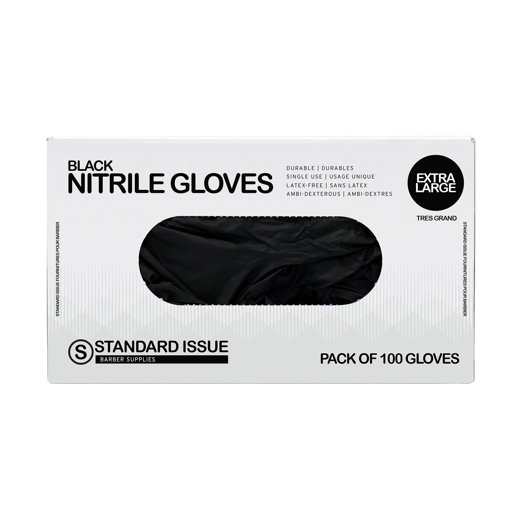 Standard Issue Black Nitrile Gloves
