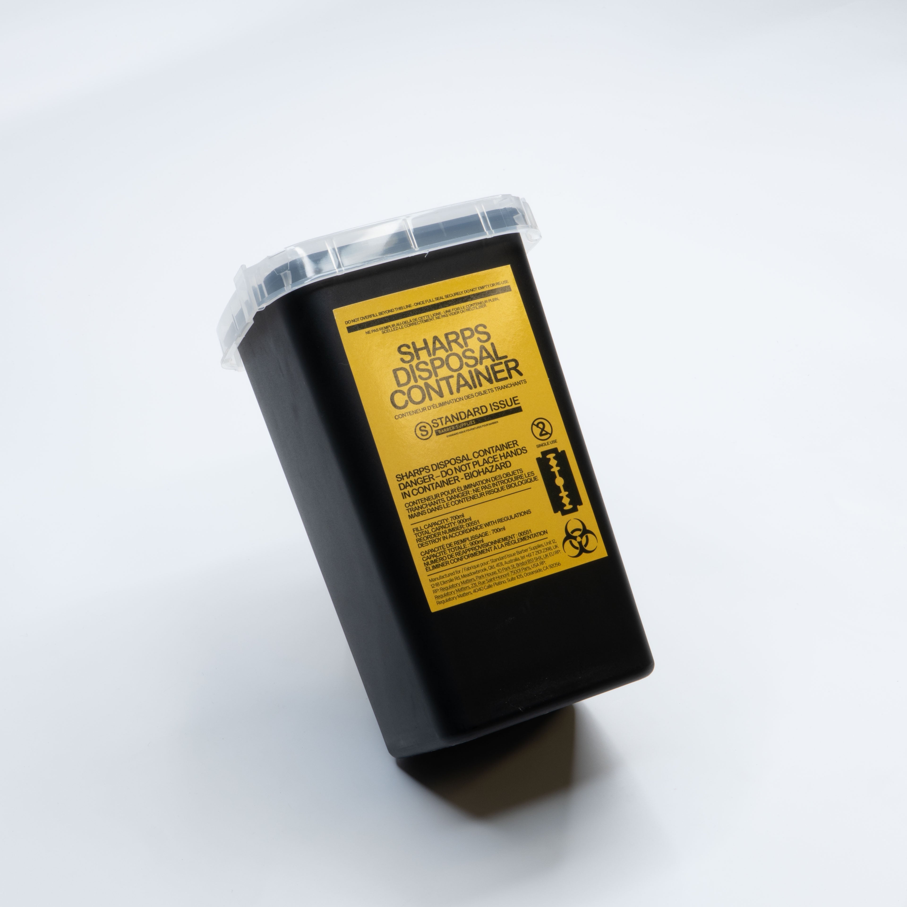 Standard Issue Sharps Disposal Container