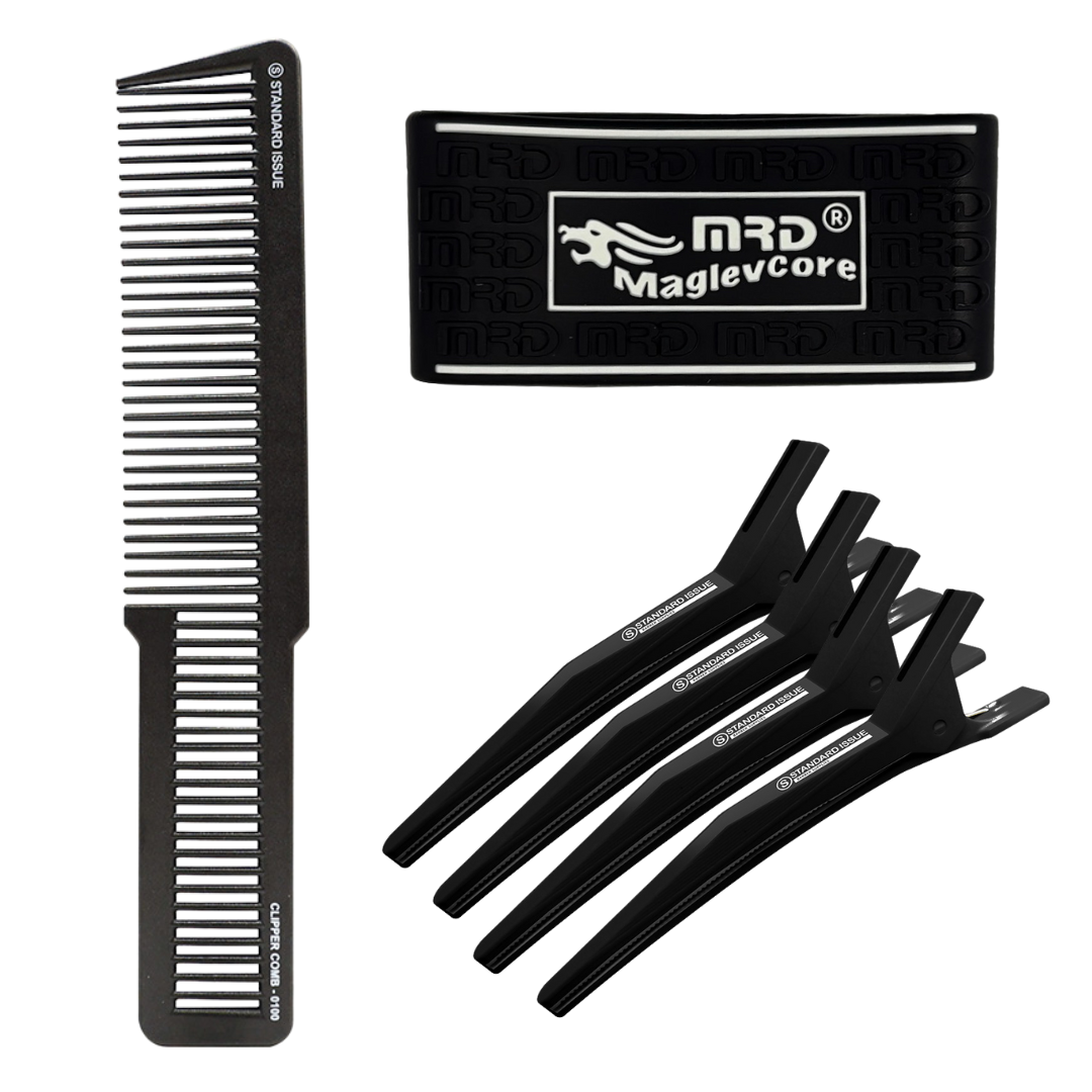 Standard Issue Clipper Comb + Standard Issue Section Clips + MRD Pro Clipper Grips