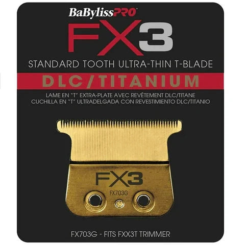 BaBylissPRO Replacement Hair Trimmer FX3 Trimmer Gold Blade FX703G