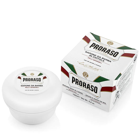 Shaving Soap In A Bowl - Sensitive - Oatmeal & Green Tea
