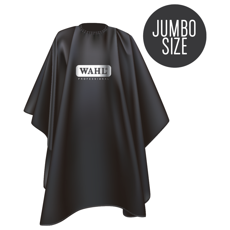 Wahl Jumbo Polyester Barber Cape - Black