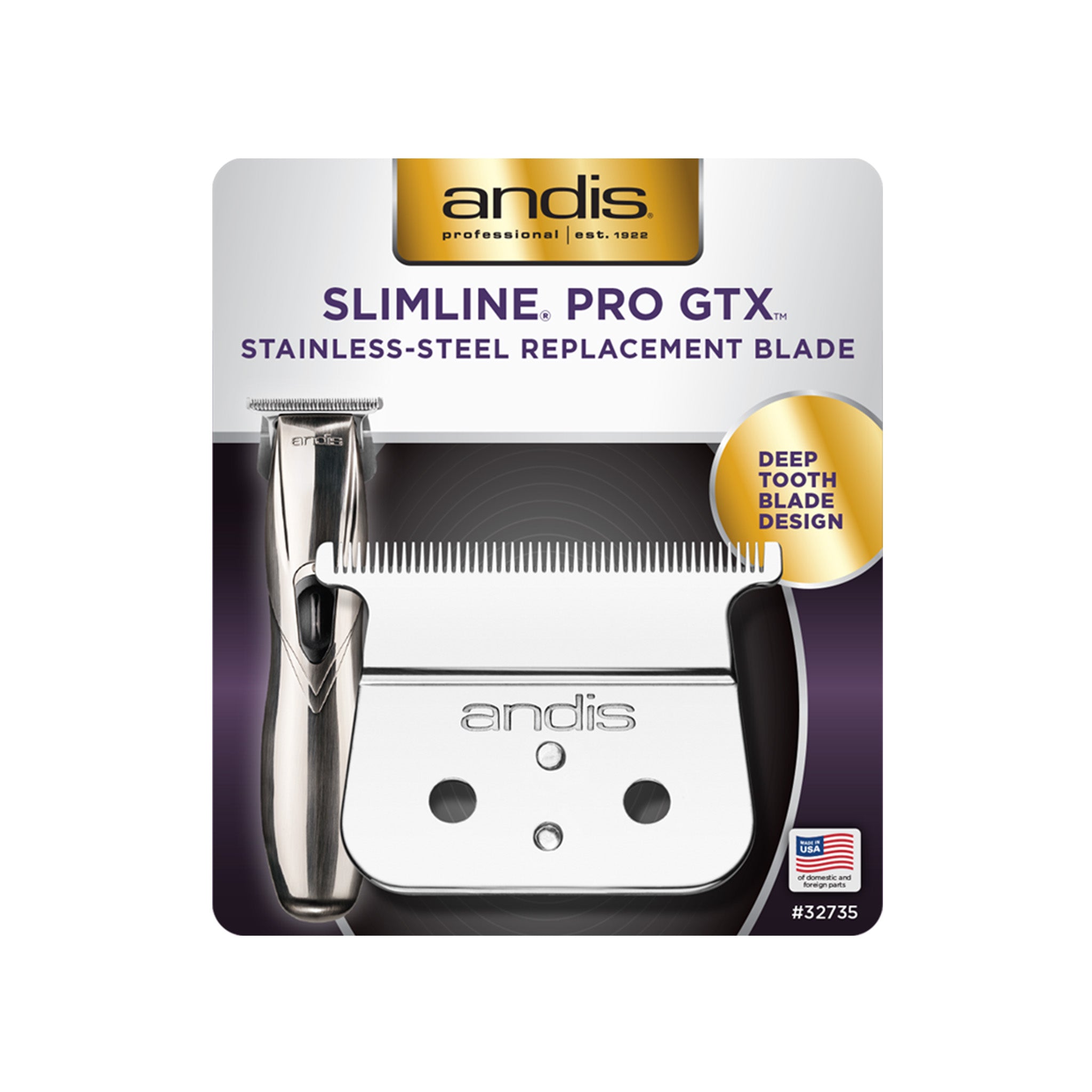 Andis Slimline Pro GTX Stainless Steel Replacement Blade