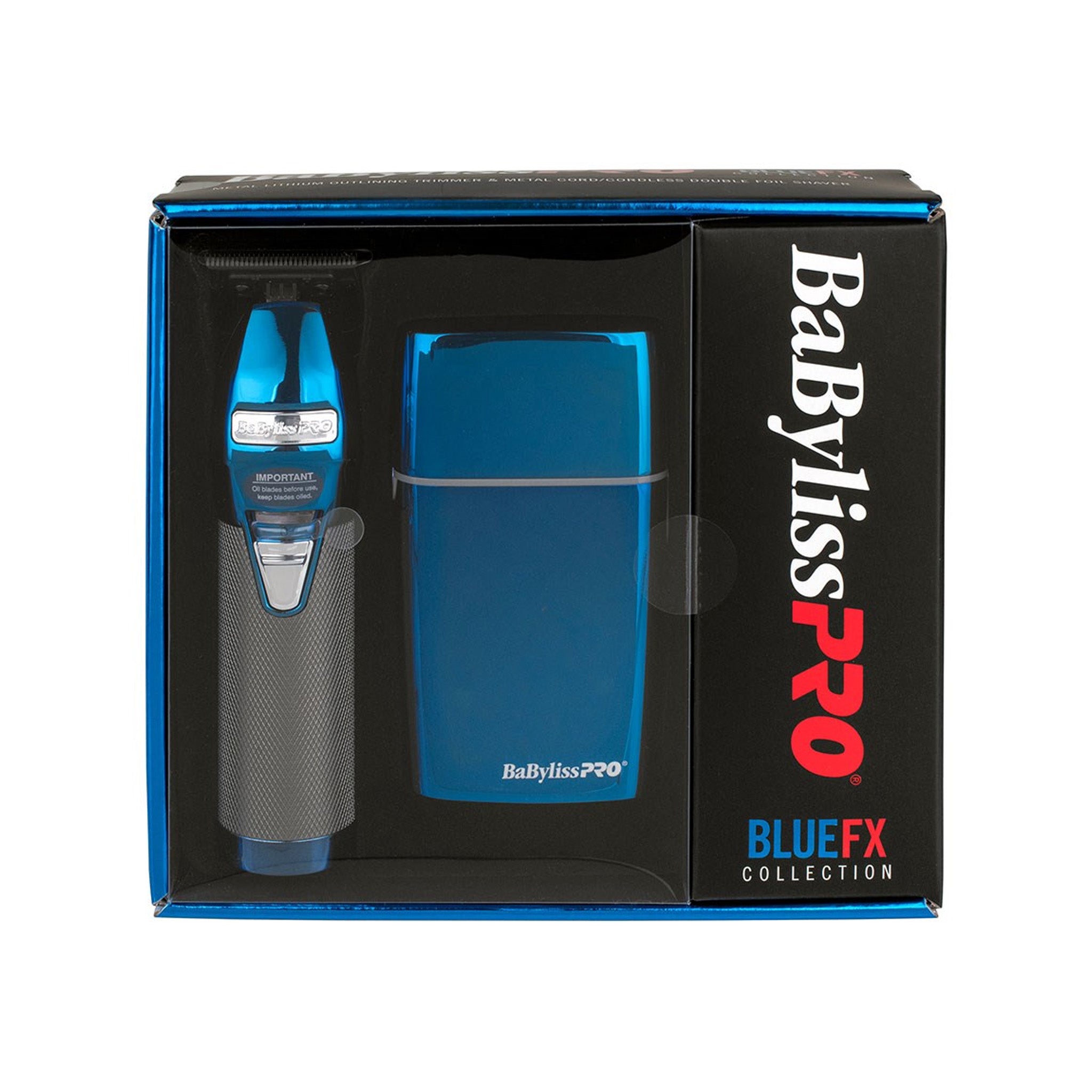 BabylissPRO BlueFX Outliner Trimmer & Foil Shaver Duo