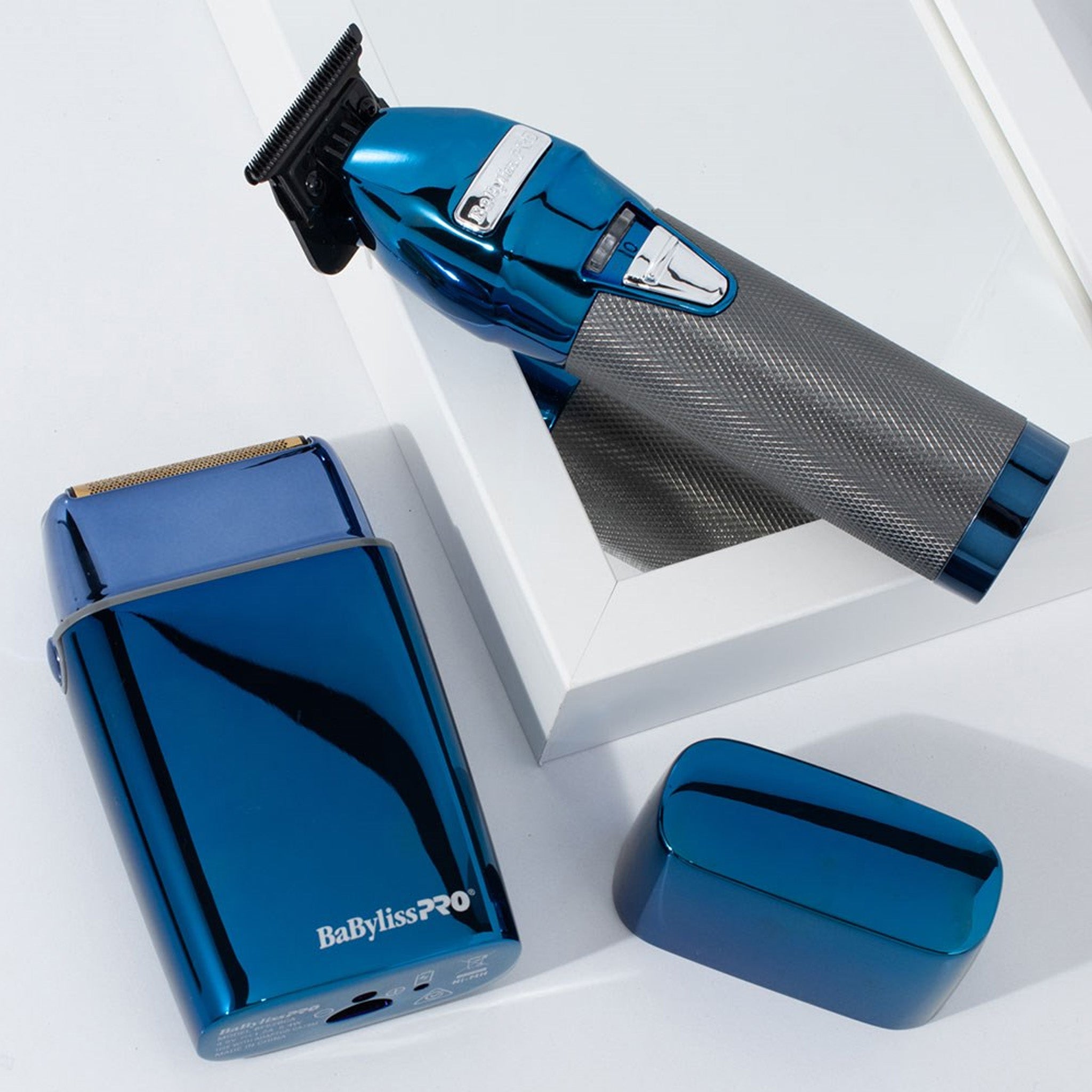 BabylissPRO BlueFX Outliner Trimmer & Foil Shaver Duo