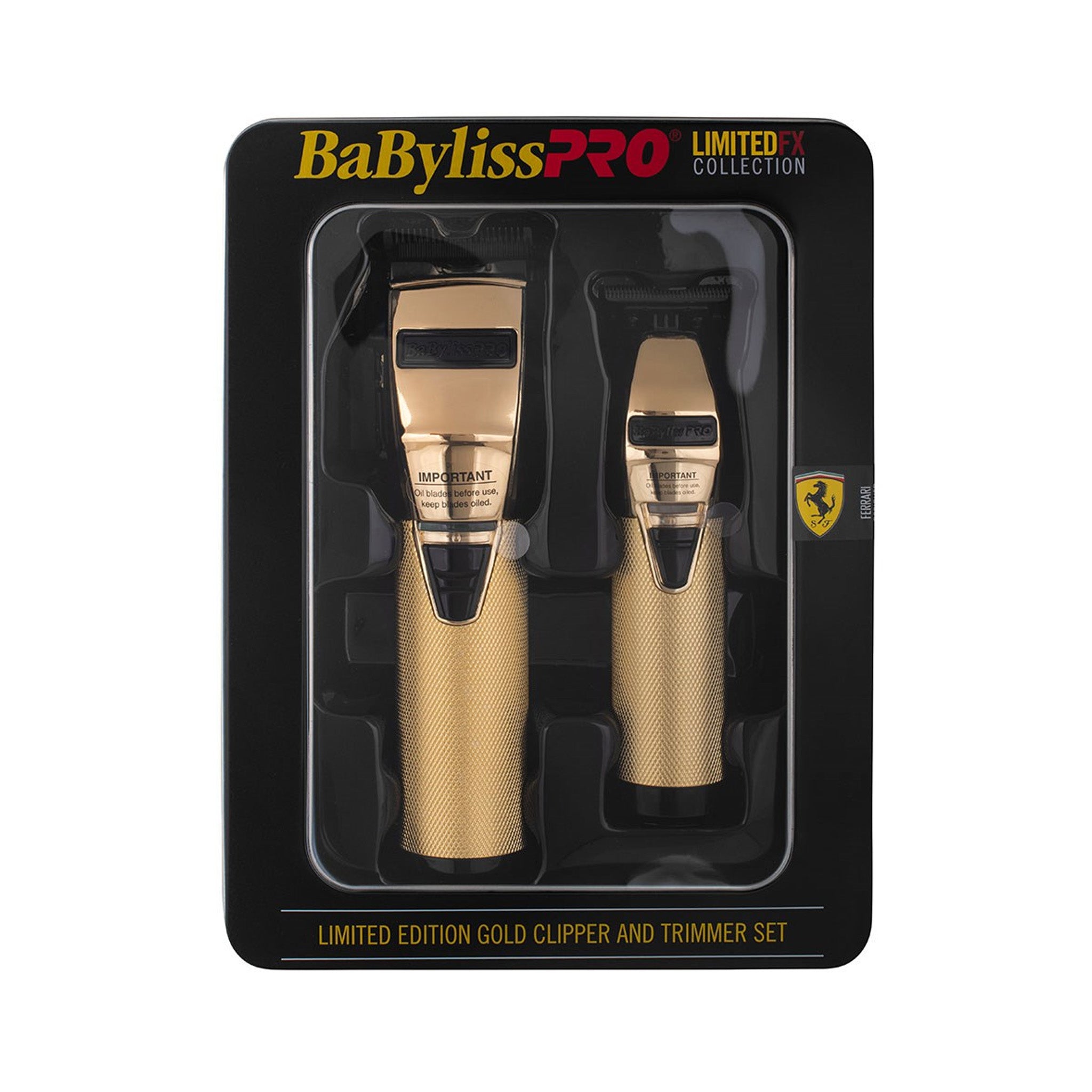 BabylissPRO LimitedFX Gold Clipper & Outliner Trimmer Duo