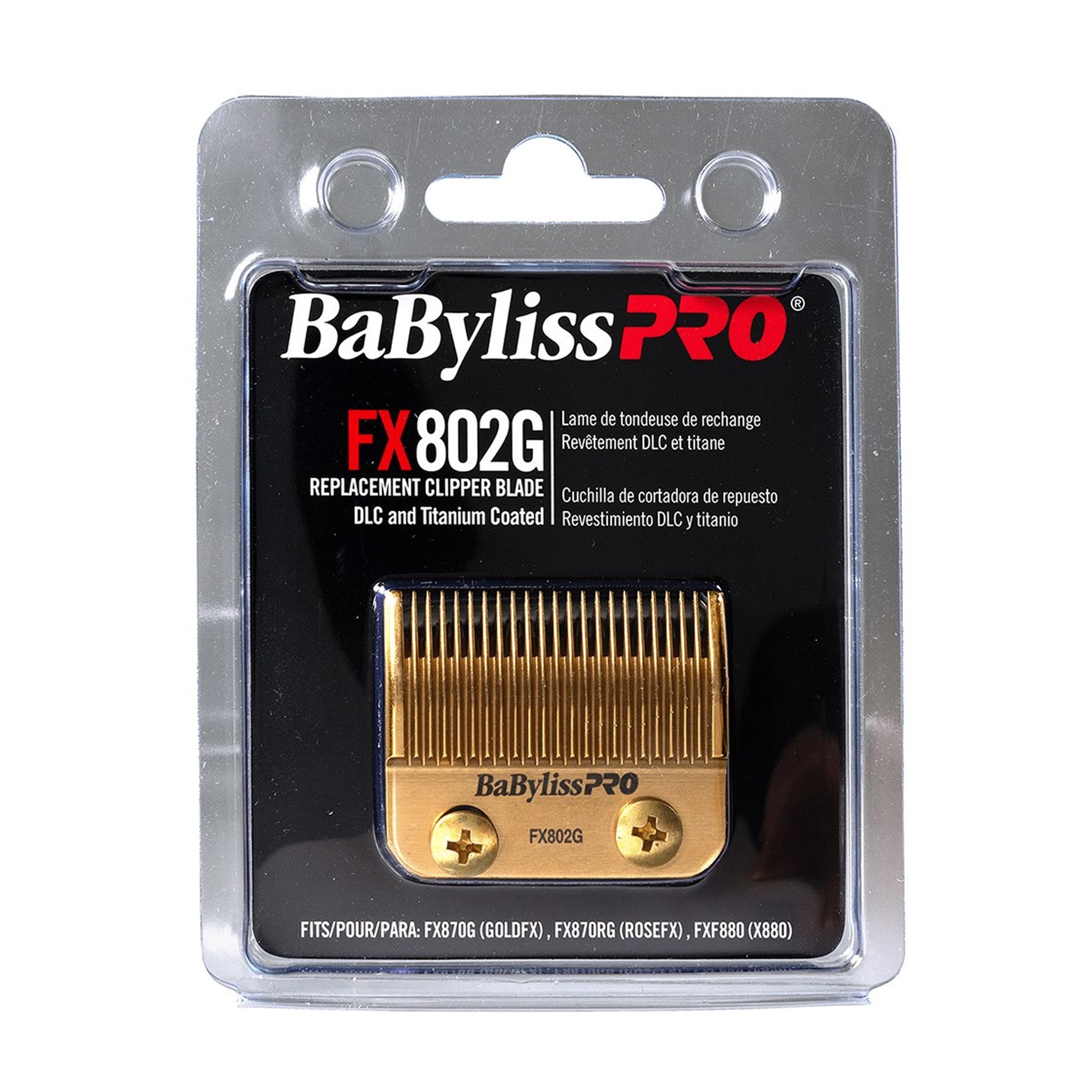 BabylissPRO Replacement Clipper Taper Blade Gold FX802G
