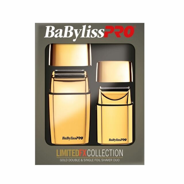 BabylissPRO LimitedFX Collection - Double & Single Foil Shaver Duo - Gold