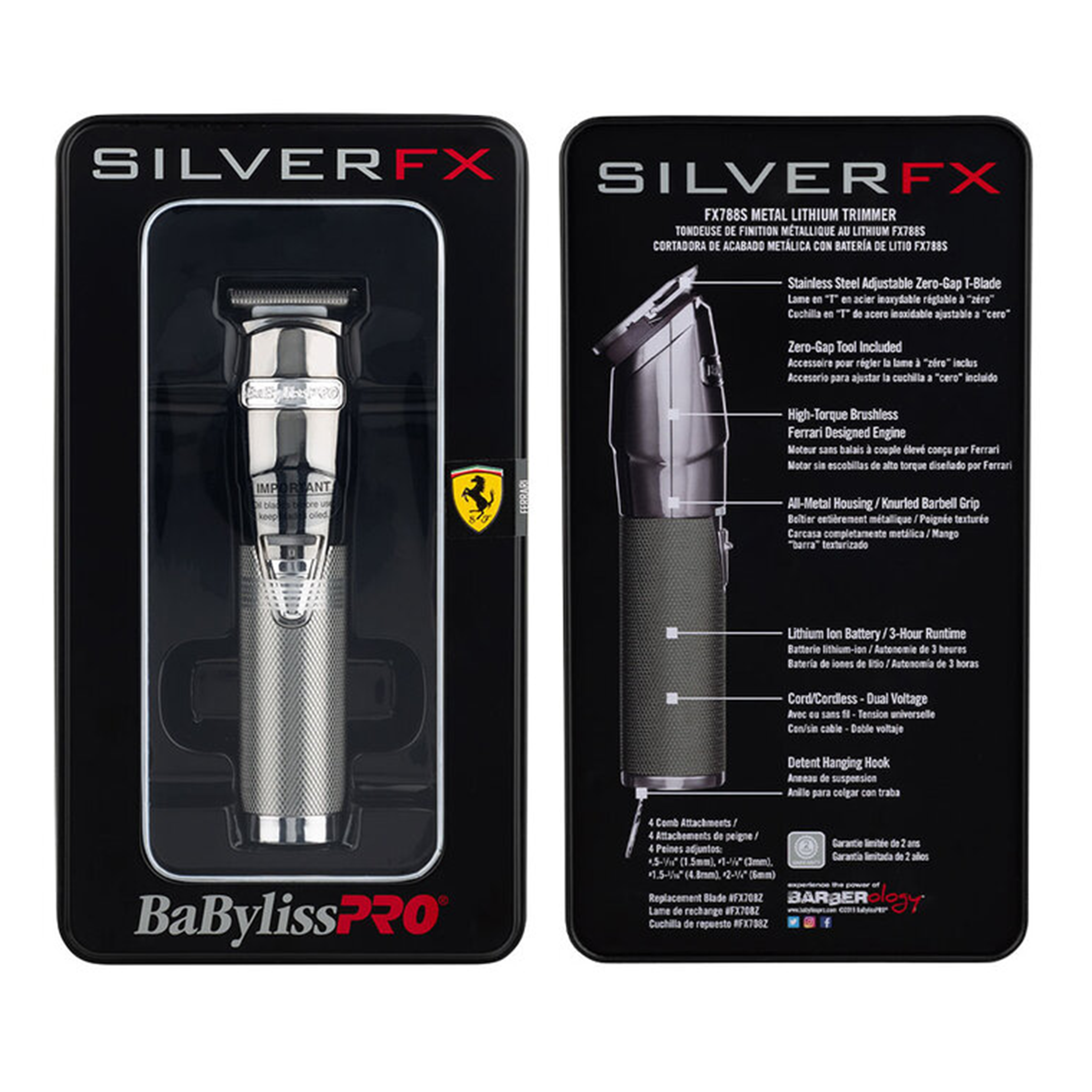 BabylissPRO SilverFX Lithium Hair Trimmer