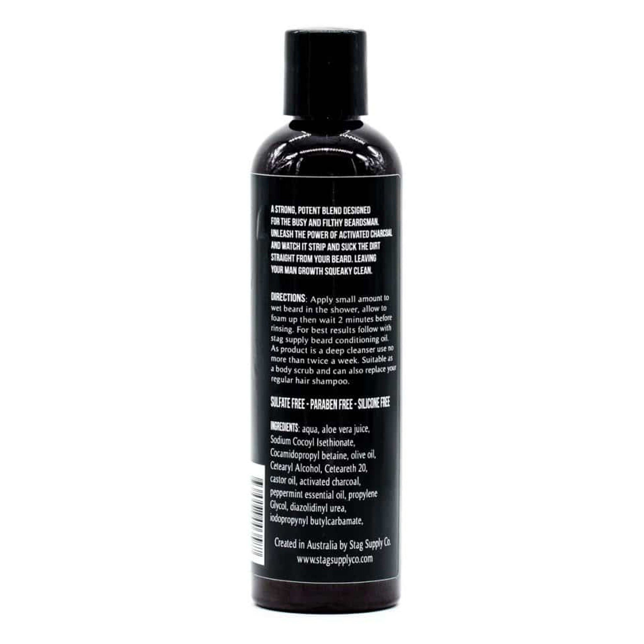 Beard Wash - Peppermint Activated Charcoal