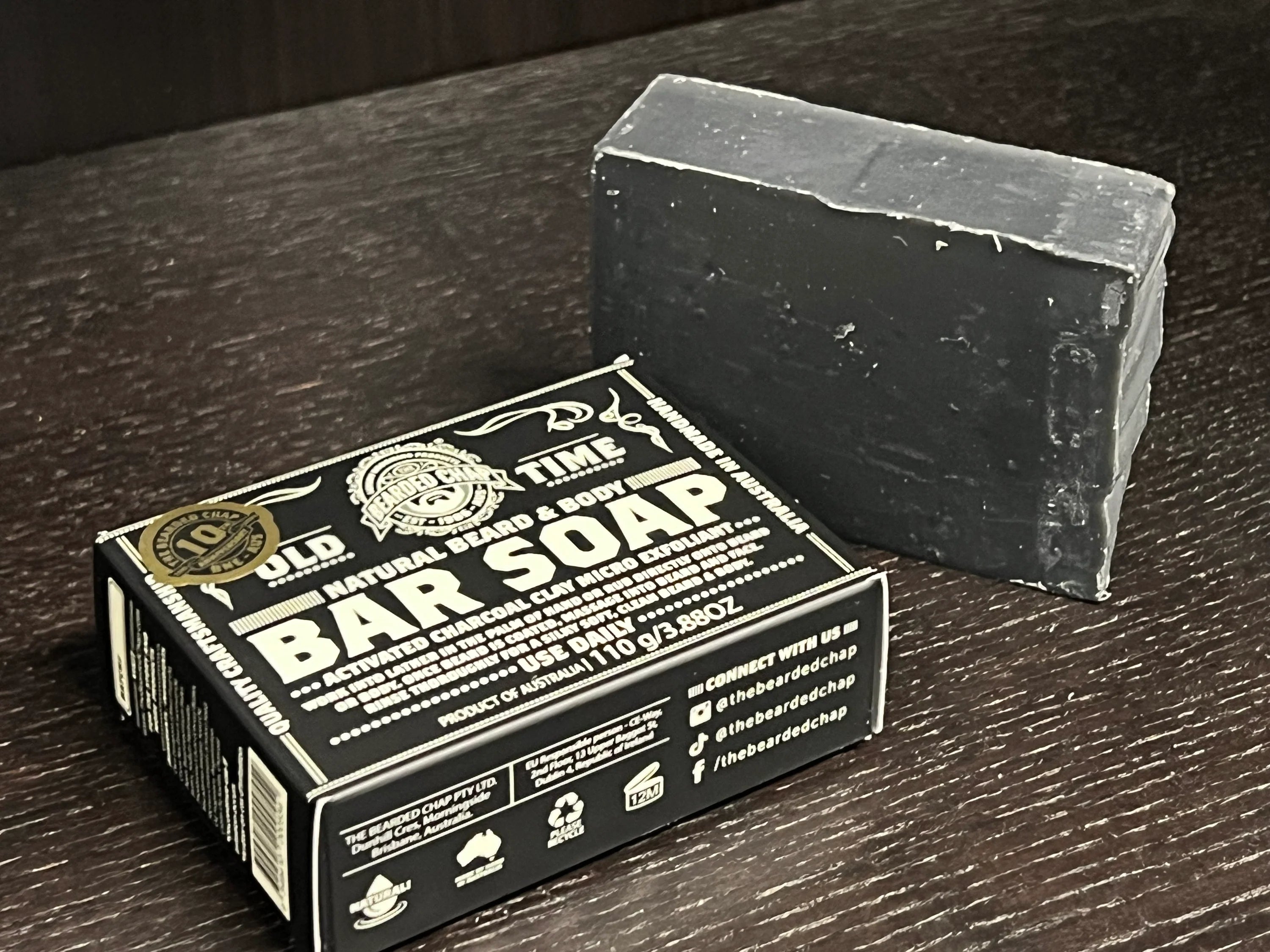 Activated Charcoal & Clay Beard & Body Bar Soap