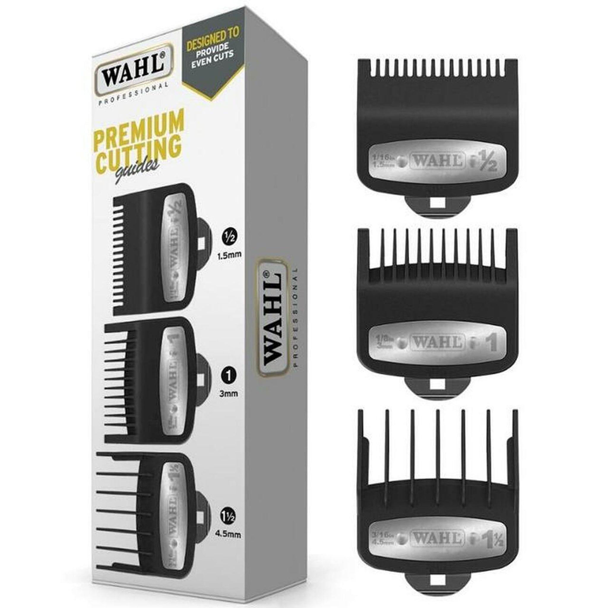 Wahl Premium Cutting Guides - 3 Pack ( 1/2 - 1 - 1 1/2 )