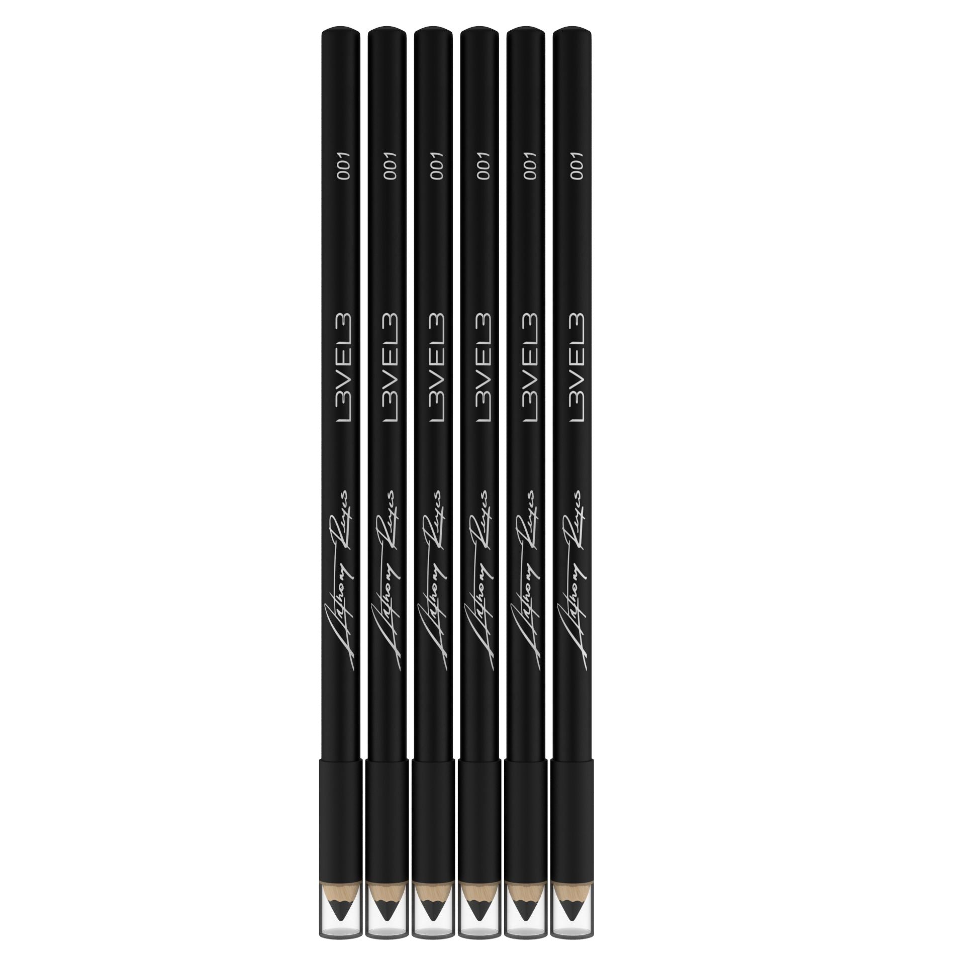 Level 3 Liner Pencils - 6 Pc - BLACK