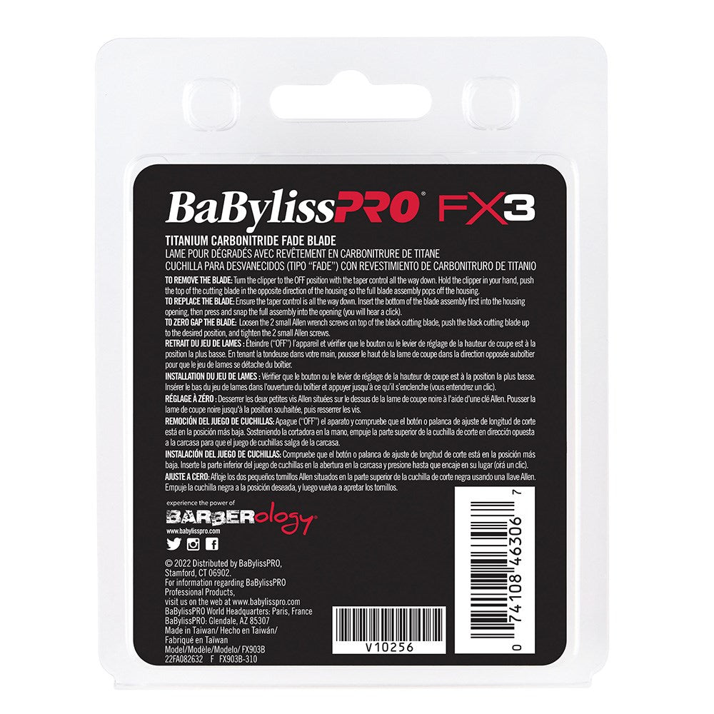 BaBylissPRO Replacement Hair Clipper FX3 Fade Blade FX903B