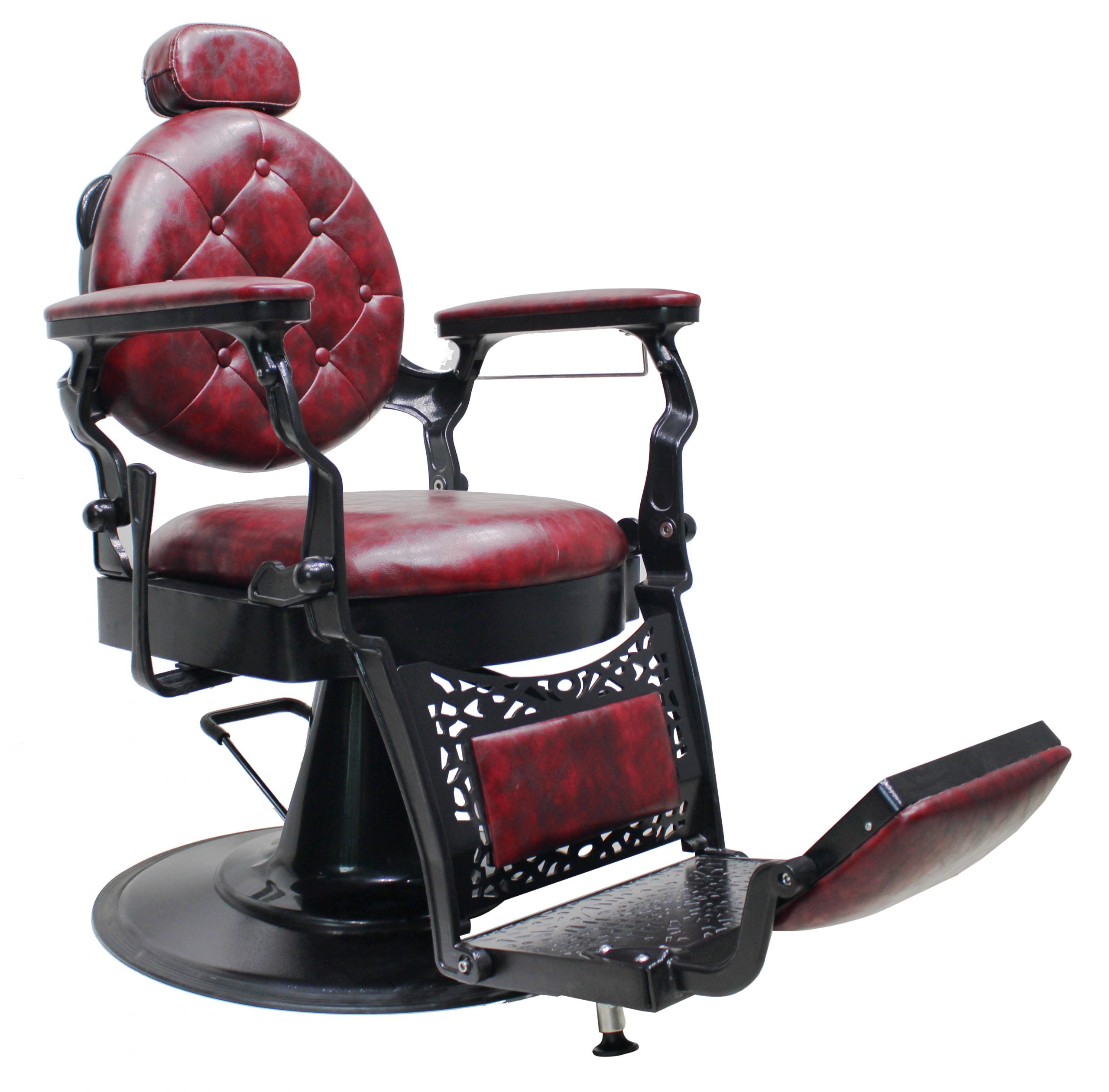 London Crew Barber Chair - Crimson