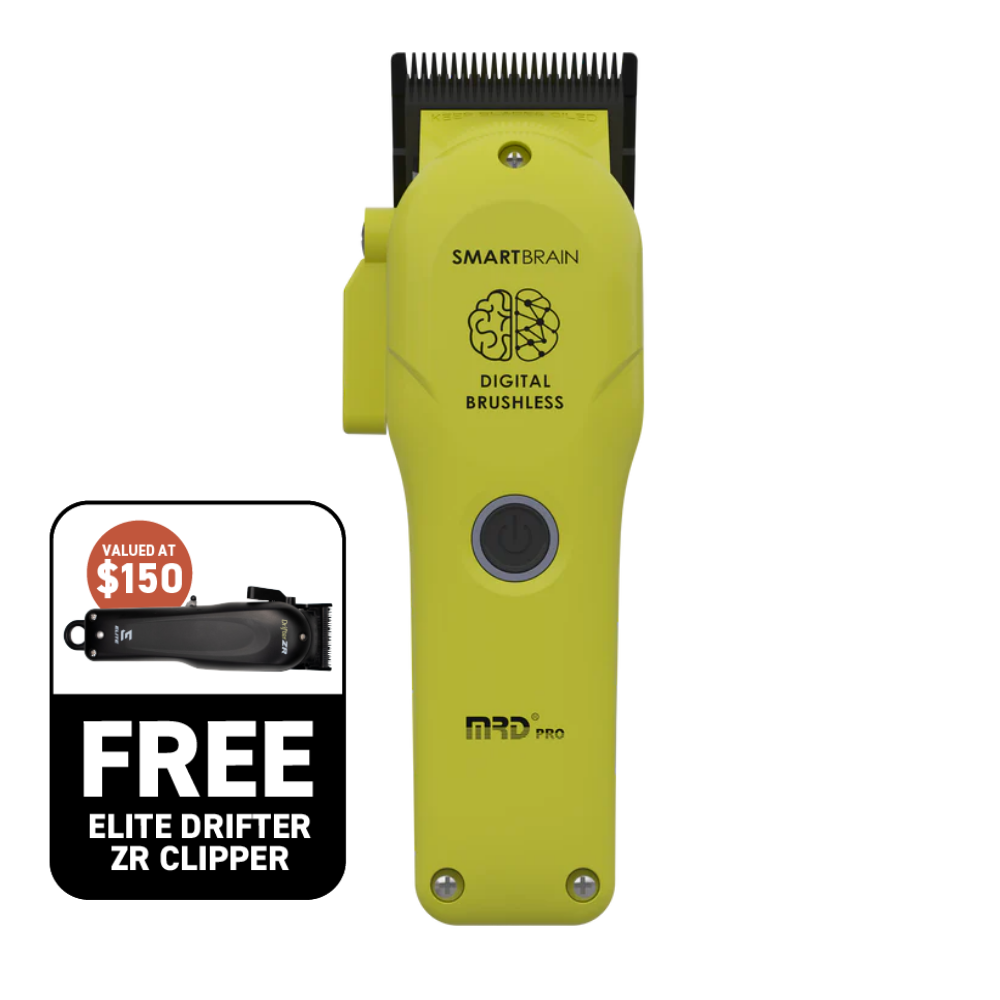 MRD Pro Precision Smart Brain Digital Brushless Clipper - Green