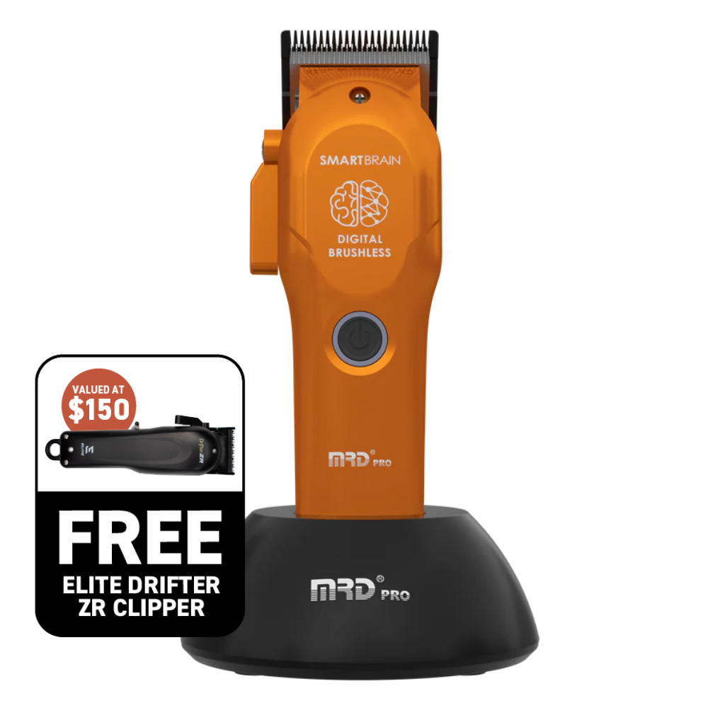 MRD Pro Precision Smart Brain Digital Brushless Clipper - Orange