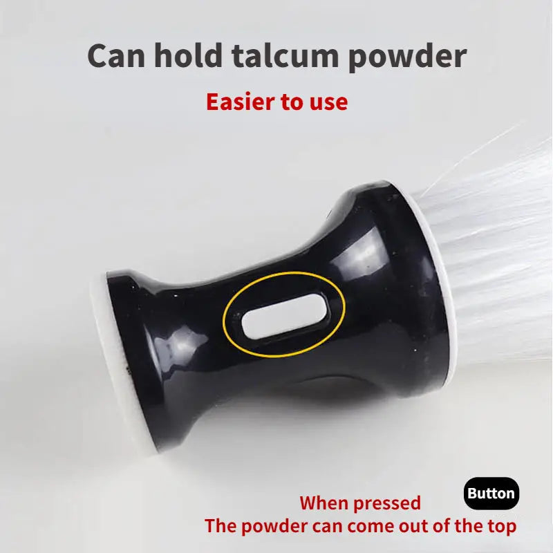 Neck Brush - Built-in Talc Dispenser