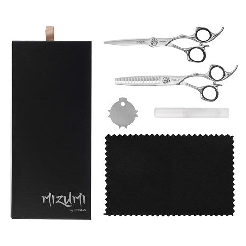Iceman Mizumi Katani Scissor and Thinner Set - Silver