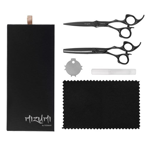 Iceman Mizumi Katani Scissor and Thinner Set - Black