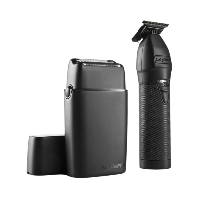BaBylissPRO Limited FX Matte Black Trimmer and Double Foil Shaver Duo Pack