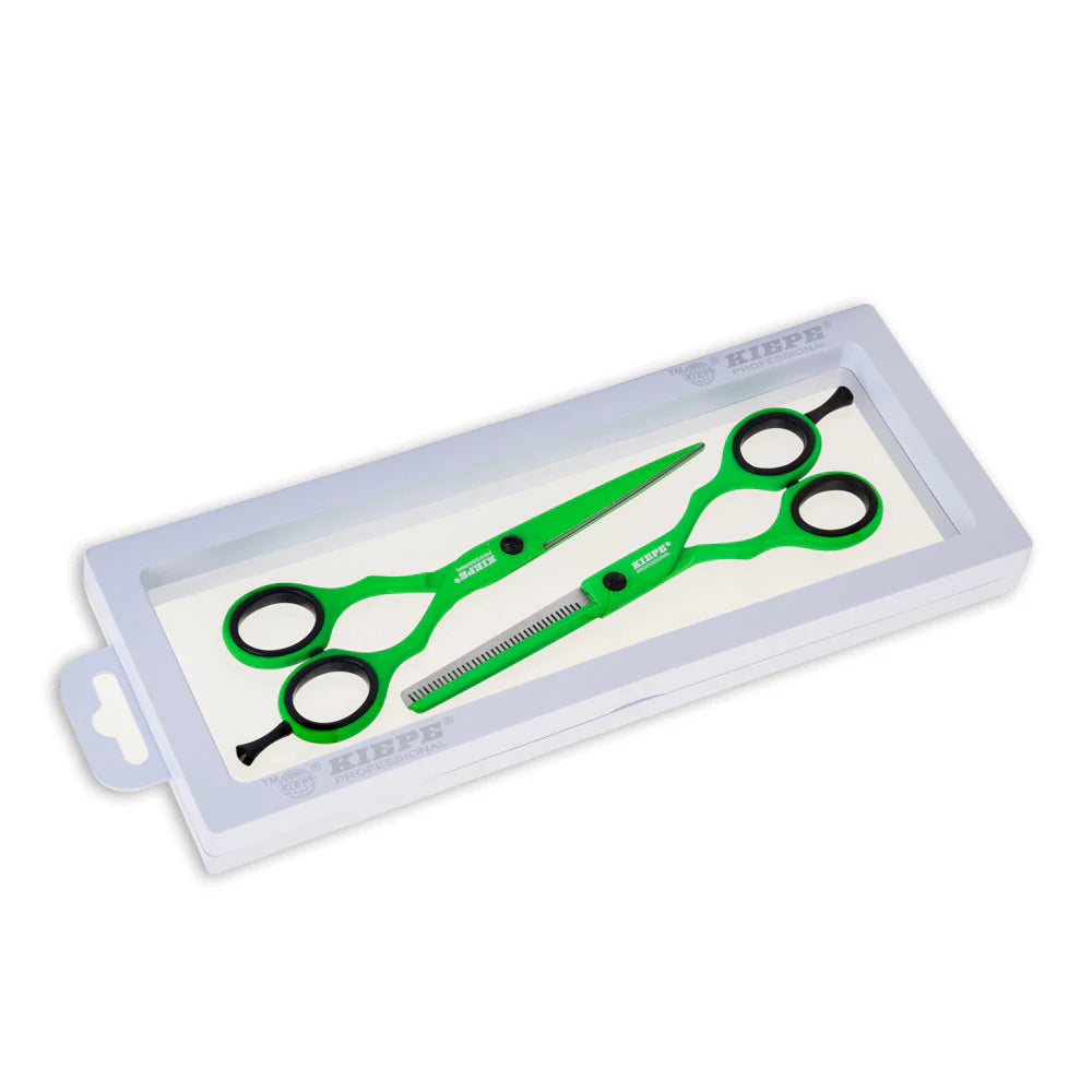 Kiepe Regular Scissors and Thinner Scissors - Green Tea