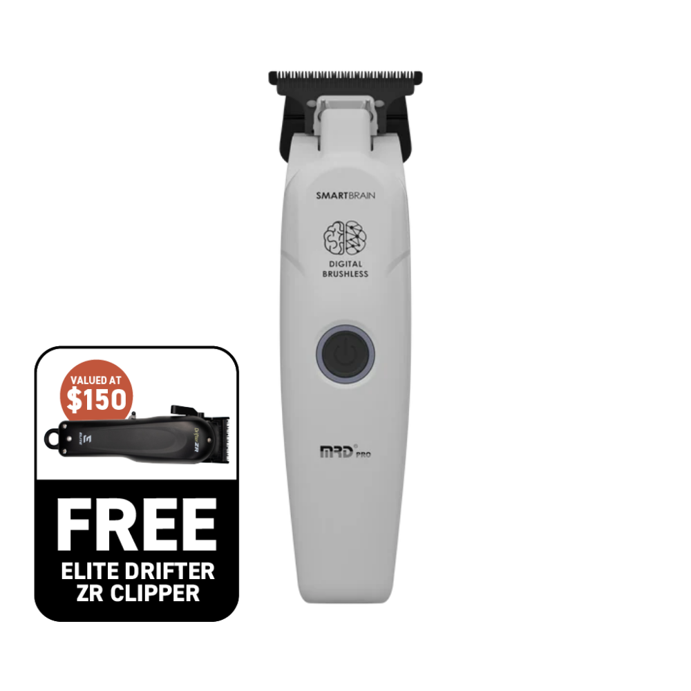 MRD Pro Precision Smart Brain Digital Brushless Trimmer - White