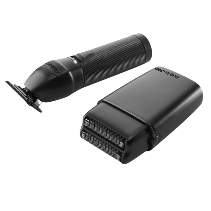 BaBylissPRO Limited FX Matte Black Trimmer and Double Foil Shaver Duo Pack