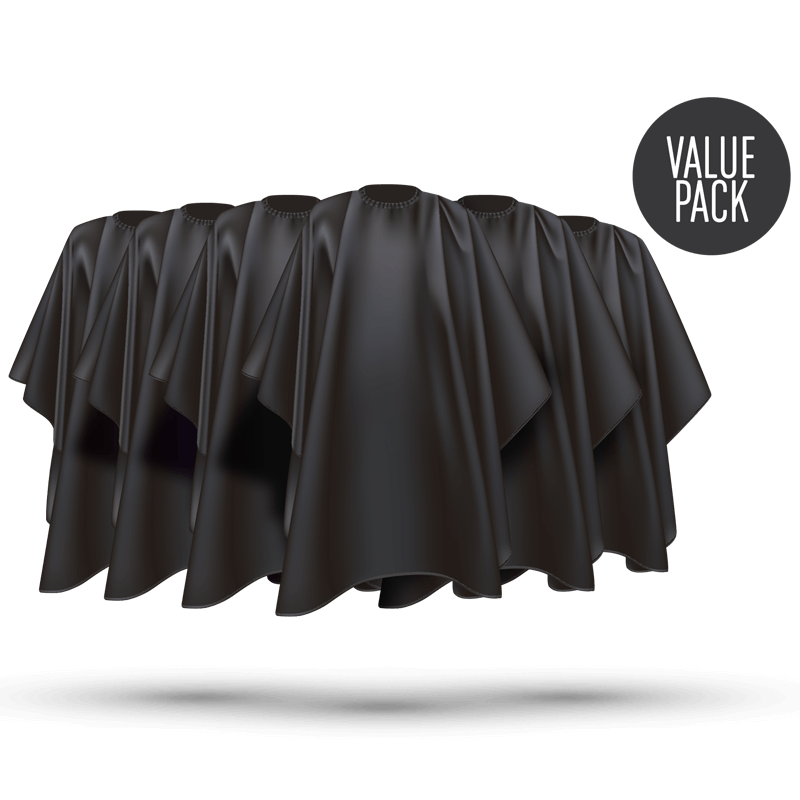 Wahl Polyester Cape 6 Pack - Black