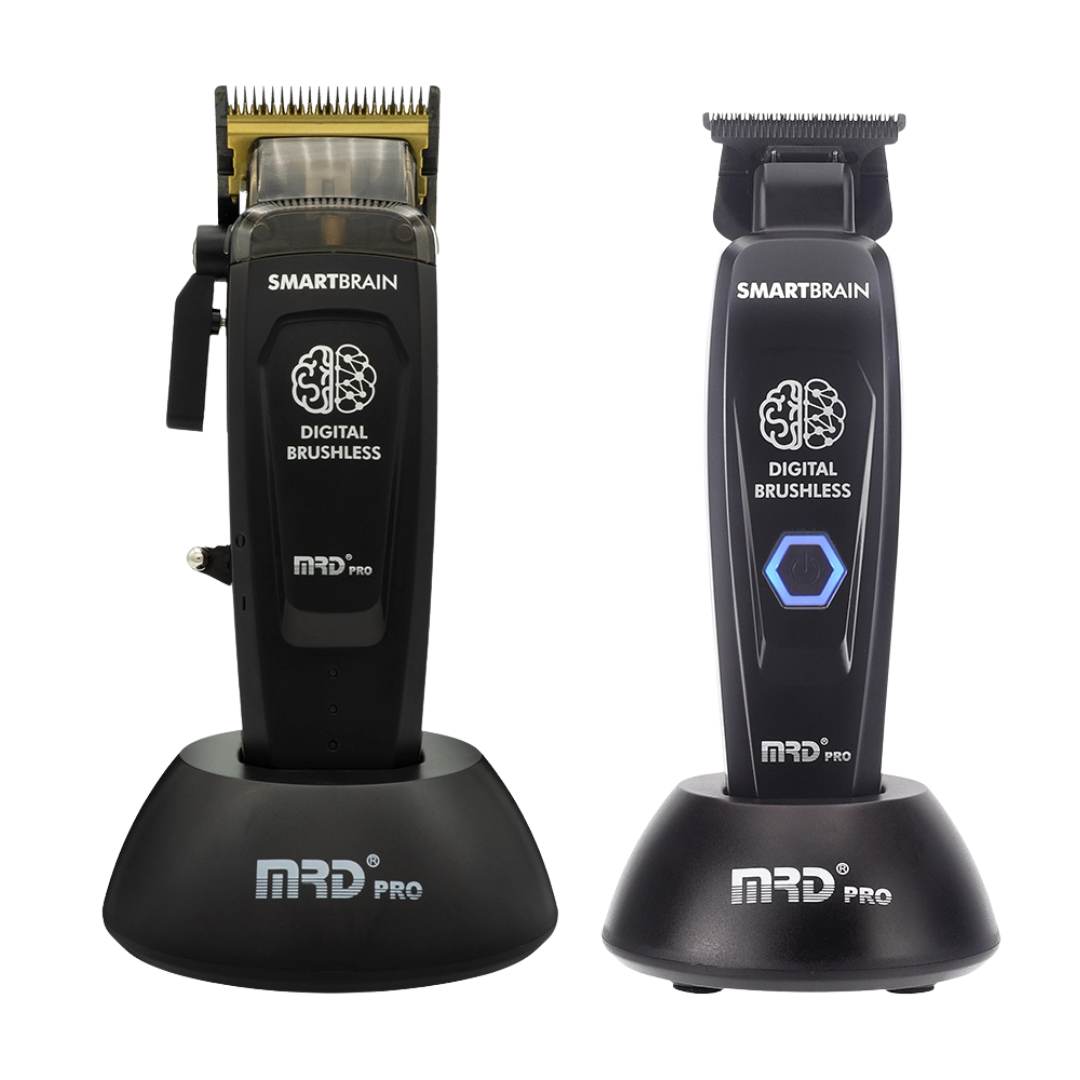MRD Pro Smart Brain Clipper and Trimmer - Black PLUS Bonus Charging Dock Connectors
