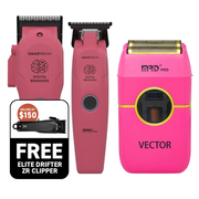 MRD Pro Smart Brain Precision Clipper, Trimmer and Vector Foil Shaver - Pink