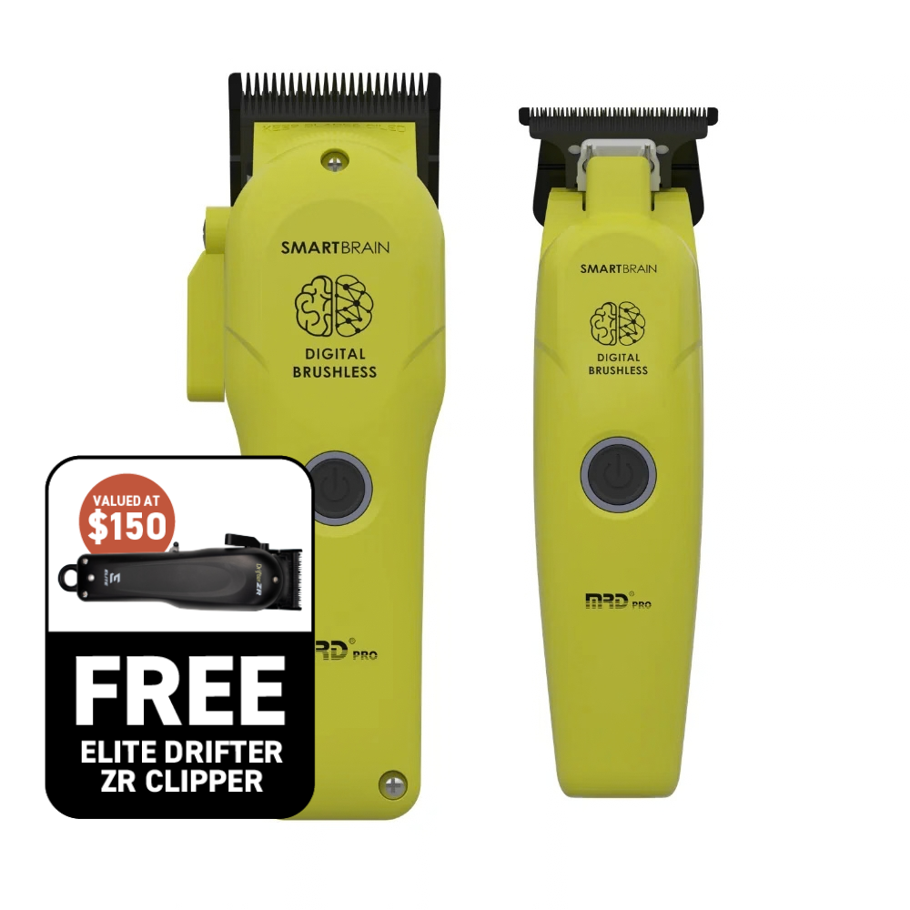 MRD Pro Precision Smart Brain Digital Brushless Clipper and Trimmer - Green