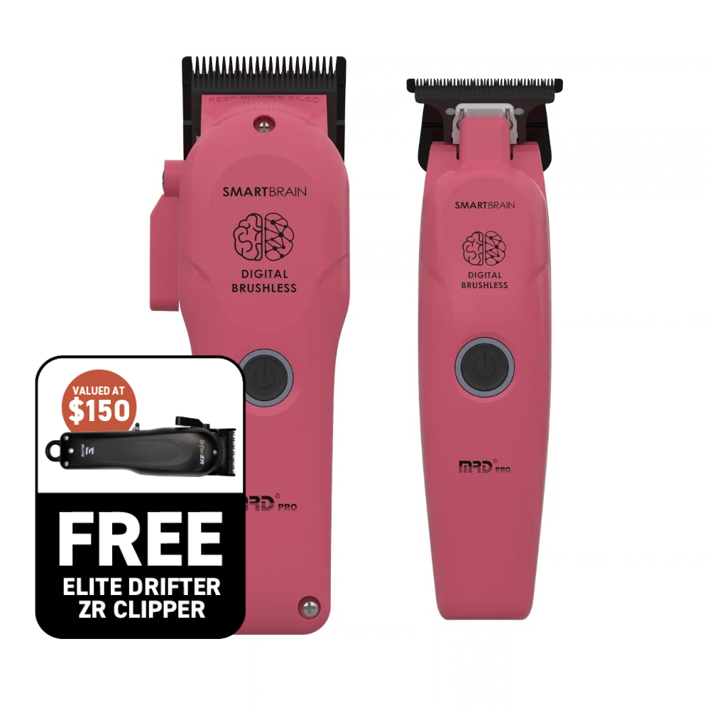 MRD Pro Precision Smart Brain Digital Brushless Clipper and Trimmer - Pink