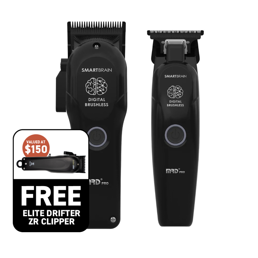 MRD Pro Precision Smart Brain Digital Brushless Clipper and Trimmer - Black