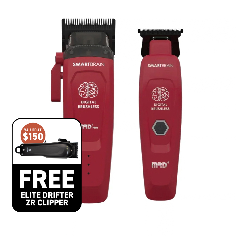 MRD Pro Smart Brain Clipper and Trimmer - Cherry Red