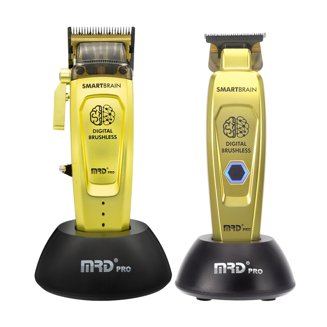MRD Pro Smart Brain Clipper and Trimmer - Gold PLUS Bonus Charging Dock Connectors