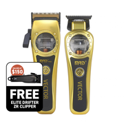 MRD Pro Elite Edition Vector Clipper & Trimmer Duo – Gold