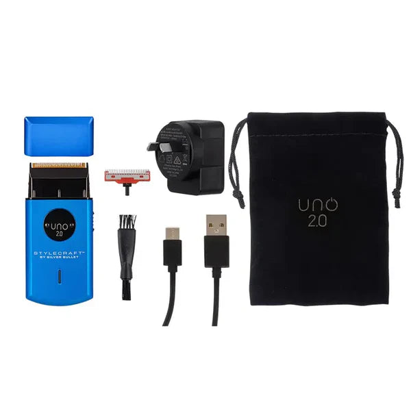 Stylecraft Saber T - Trimmer and Uno 2.0 Single Foil Shaver - Blue
