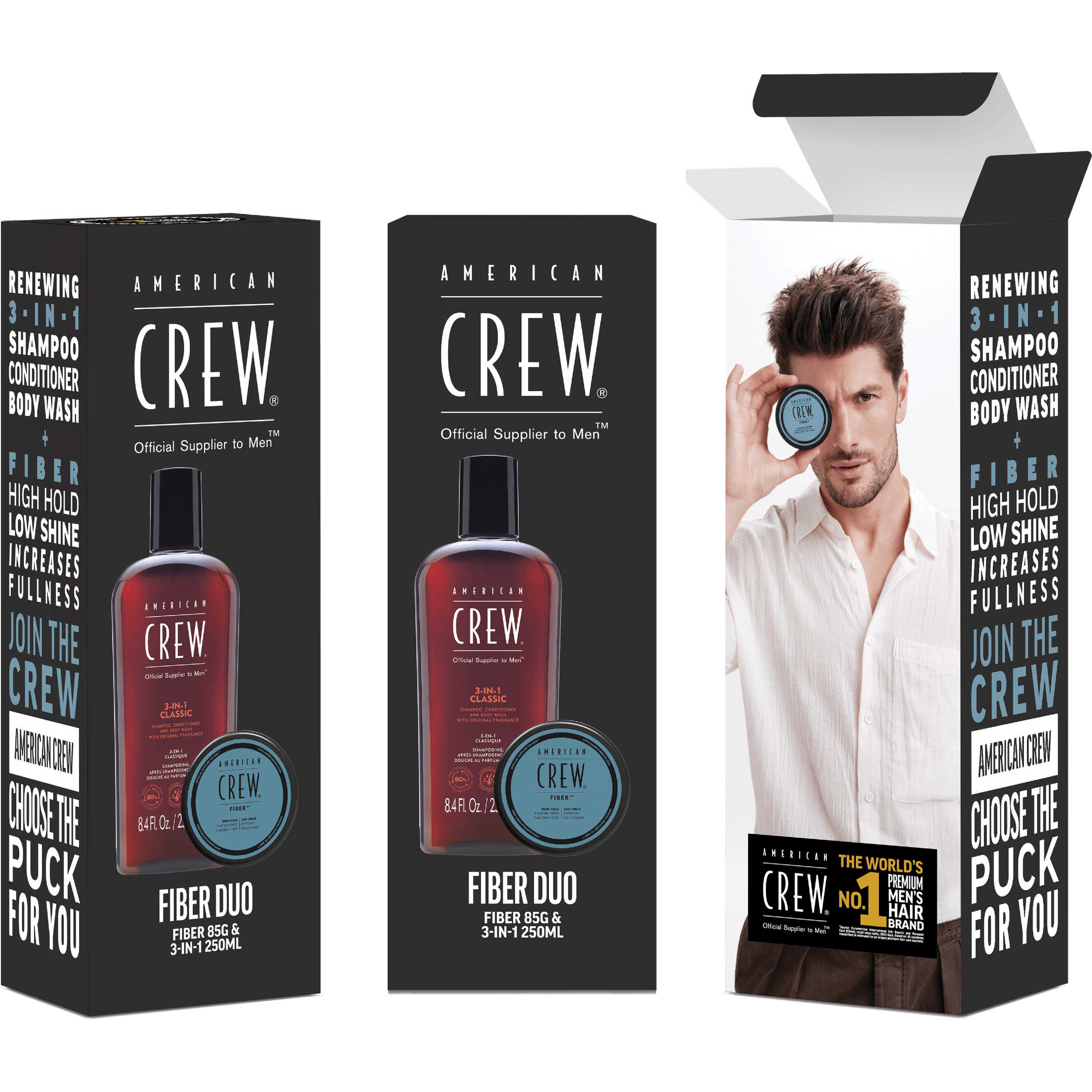 American Crew Fiber 3 in 1 Gift Set Duo