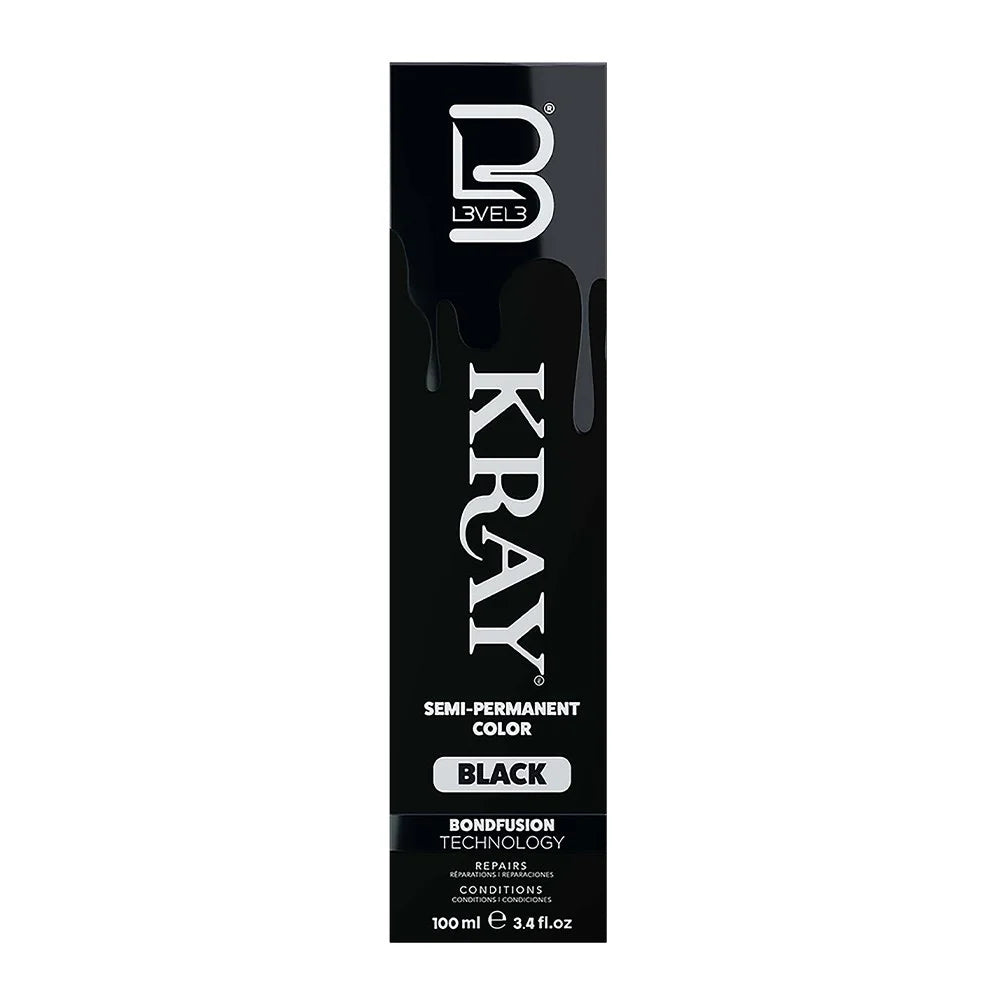 Level 3 Kray Semi Permanent Colour Black - 100ml