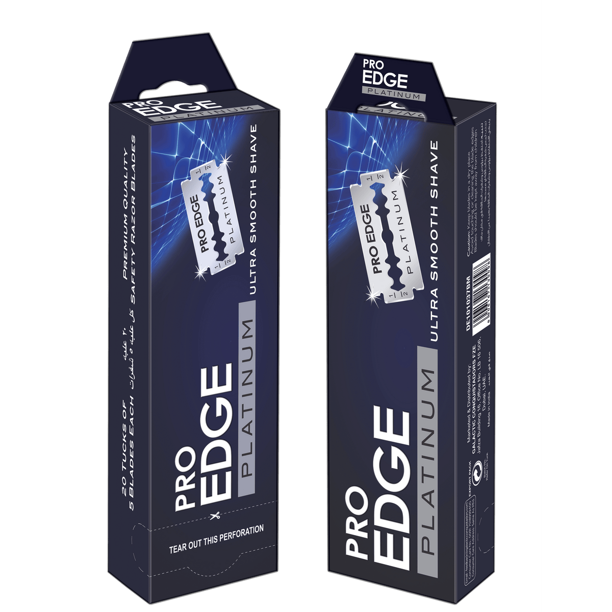 Pro Edge Plus Pro Edge Platinum Blades - Double Edge 100 Pack – Barber Temple AU